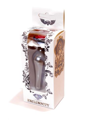 Plug-Jewellery Dark Silver Butt Plug- Pink na Arena.pl