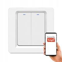 Inteligentny Przełącznik 2 Kanały Opcjonalna Żyła N ZigBee TUYA Smart Life