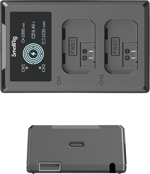 Smallrig 4081- ładowarka do akumulatorów NP-FW50 zdjęcie 2