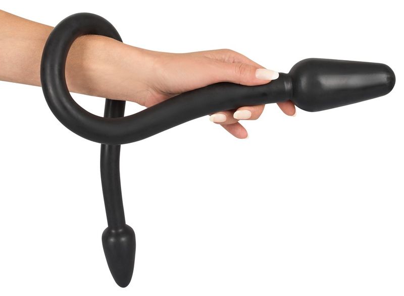 Podwójne dildo Double Plug Black 78 cm zdjęcie 5