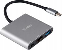 2 x Adapter YENKEE Hub USB-C Typ-C - HDMI 4K + USB3.0