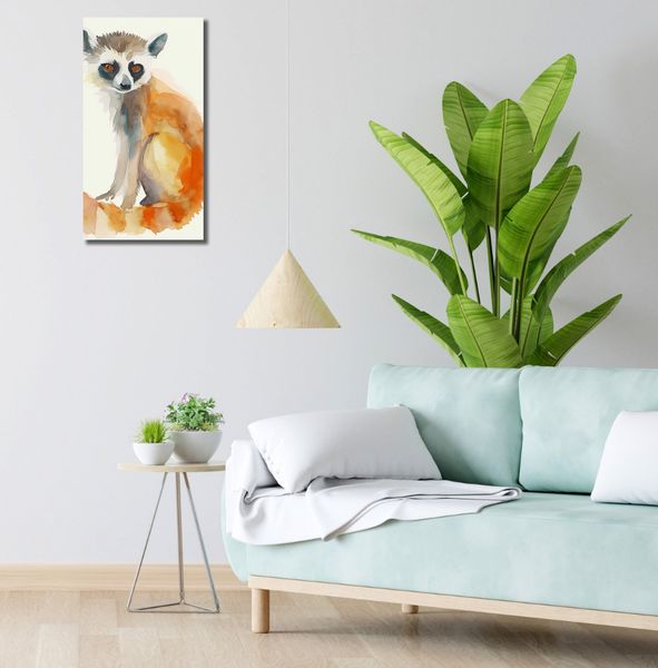 Obraz 30x60cm Lemurek zdjęcie 2
