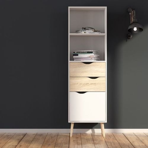 Regał Oslo 2S1D w stylu retro na Arena.pl