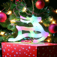 wisząca ozdoba xxl renifer multikolor lampki led lamp21multi