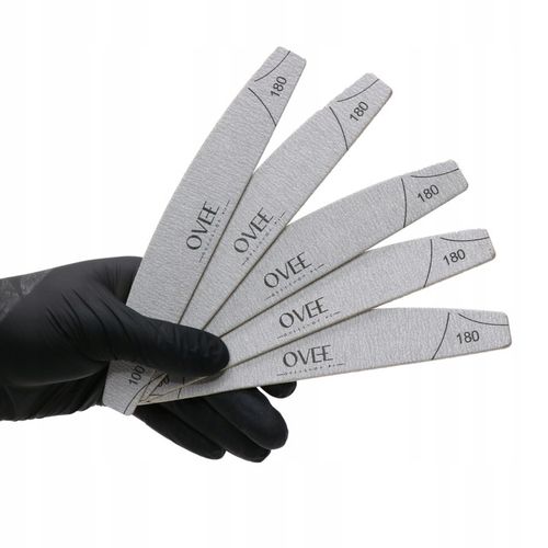 PILNIKI 100/180 pilniczki mocne do piłowania PAZNOKCI SLIM Ovee 50 sztuk na Arena.pl