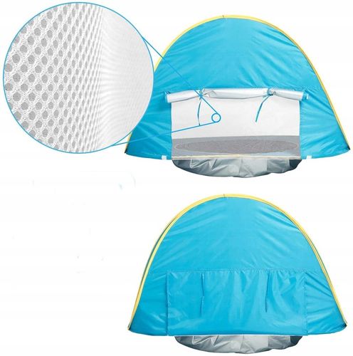 Namiot Plażowy Basen Parawan z Brodzikiem 120cm - Idealny dla dzieci na Arena.pl