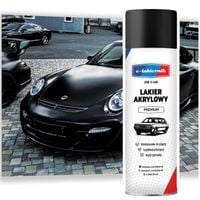 farba czarny satynowy / pół połysk lakier akrylowy spray 500ml e-lakiernik