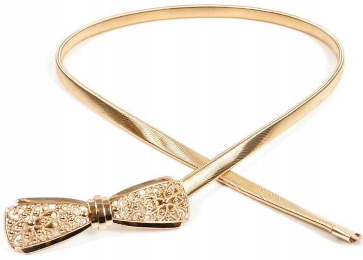 Sprężyna Damski Pasek Snake Pancerka Metalowy Gold zdjęcie 4
