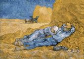 Plakat 100x70cm Siesta, Van Gogh Vintage do Salonu