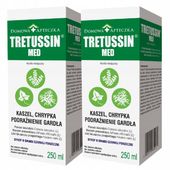Syrop NA KASZEL GARDŁO Tretussin MED 250 ml Naturalny WYRÓB MEDYCZNY Zestaw