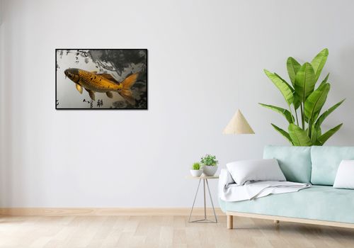 Plakat 86,4x56,8cm Spokojna Ryba Koi na Arena.pl