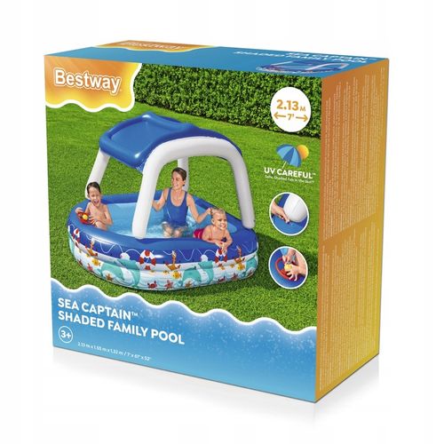 DMUCHANY BASEN DLA DZIECI Z BALDACHIMEM BASENIK Z DASZKIEM BESTWAY na Arena.pl