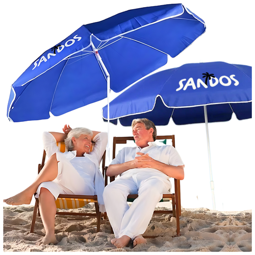 Parasol plażowy w kolorze niebieskim na Arena.pl