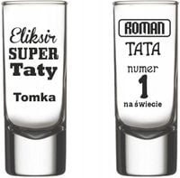 Kieliszki z grawerem PREZENT Dzień Taty Ojca Teść