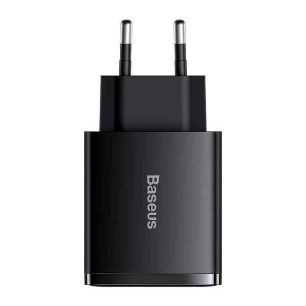 ładowarka sieciowa baseus compact quick charger, 2xusb, usb-c, pd zdjęcie 4