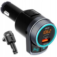 TRANSMITER samochodowy FM BLUETOOTH ŁADOWARKA AKAI FMT-80BT