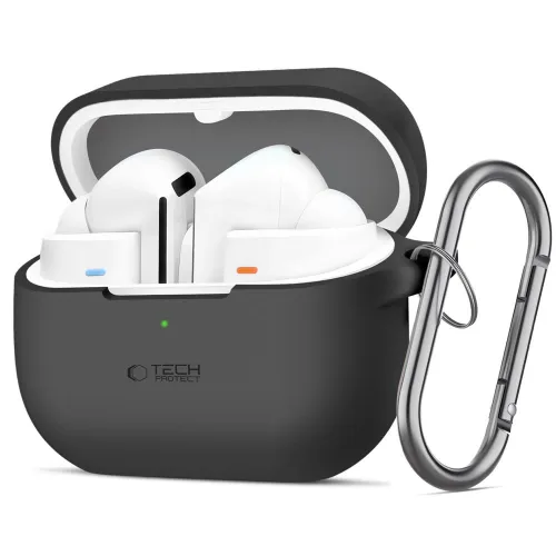 Etui Tech-Protect Silicone Hook na Samsung Galaxy Buds 3 / 3 Pro - czarne na Arena.pl