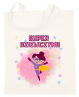 TORBA BAWEŁNIANA PREMIUM NA ZAKUPY Z NADRUKIEM PREZENT DZIEŃ KOBIET