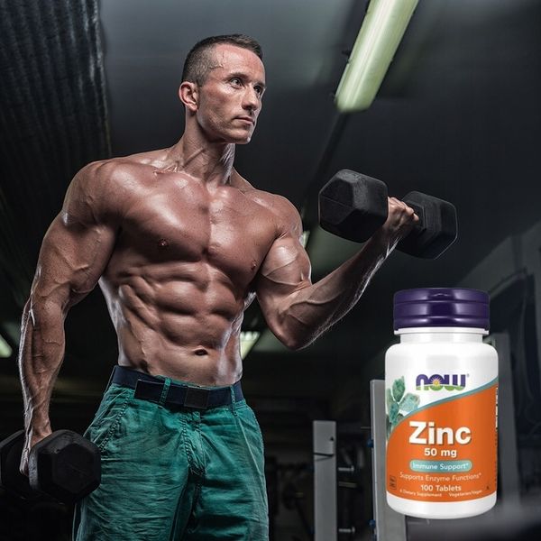 NOW FOODS CYNK 50MG GLUKONIAN SKÓRA ODPORNOŚĆ 100T zdjęcie 4