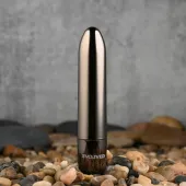 evolved real simple bullet chrome black - miniaturowy wibrujący model