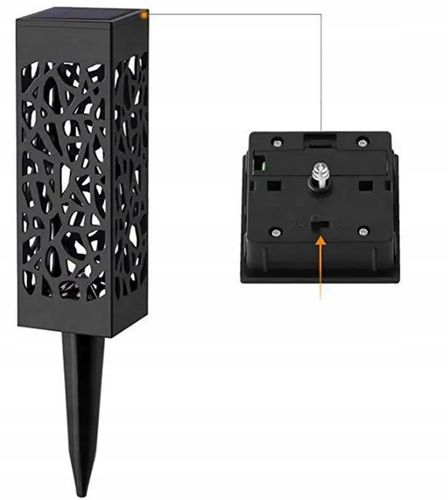 Lampy Solarne Ogrodowe LED Wbijana Do Ogrodu Zewnętrzna Barwa Ciepła Wzorek na Arena.pl