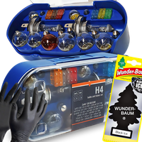 ZESTAW ZASOBNIK KOMPLET ŻARÓWEK ZAPASOWYCH 2x H4 12V BEZPIECZNIKI ZAPACH