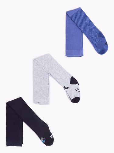 Rajstopy chłopięce bawełniane we wzory 3PAK 68-74 YOCLUB na Arena.pl