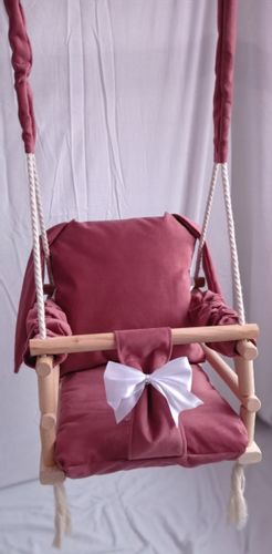 HUŚTAWKA 3w1 DZIECI MIŚ BORDOWA dom ogród pokój na Arena.pl