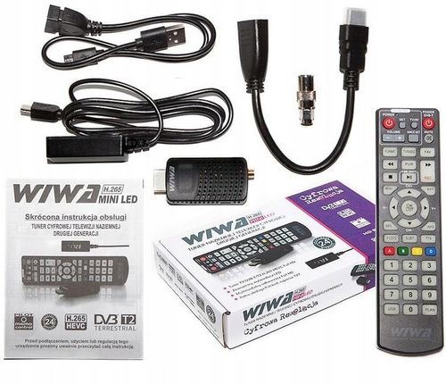 TUNER DEKODER TELEWIZJI NAZIEMNEJ DVB-T2 WIWA H.265 MINI LED na Arena.pl