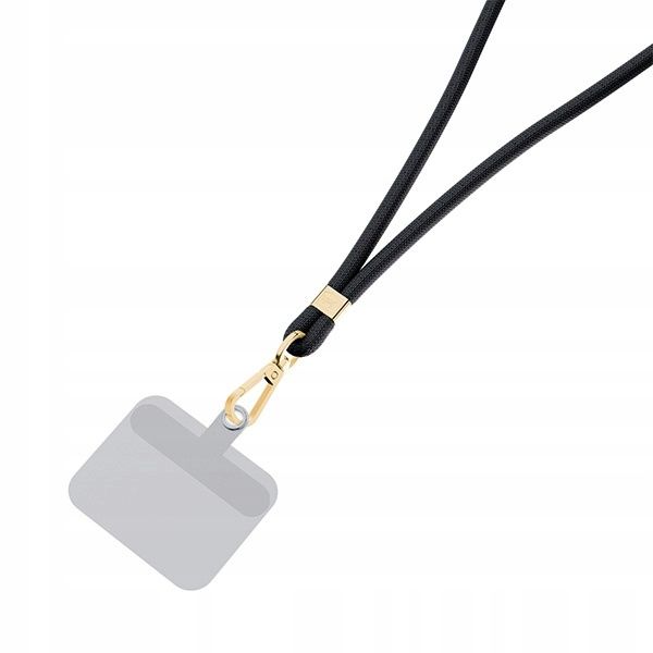 3MK EasyClip Black (gold) Smycz do telefonu zdjęcie 12