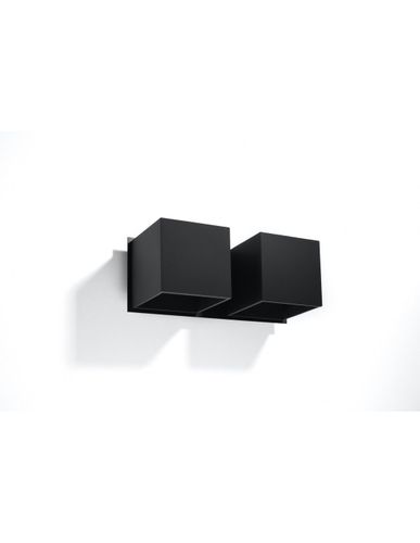 Kinkiet QUAD 2 czarny SL.0657 - Sollux na Arena.pl