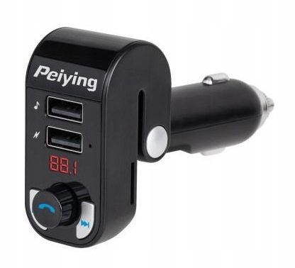 Transmiter Samochodowy Bluetooth MP3 SD 2x USB zdjęcie 1