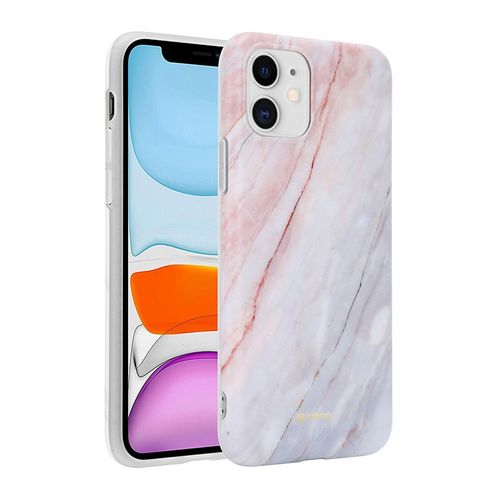 Crong Marble Case – Etui iPhone 11 (różowy) na Arena.pl