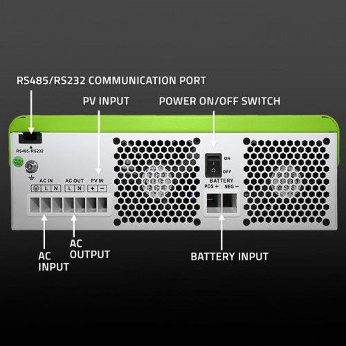 QOLTEC INWERTER OFF-GRID 6200W MPPT BMS WIFI 48V SINUS 120A zdjęcie 7