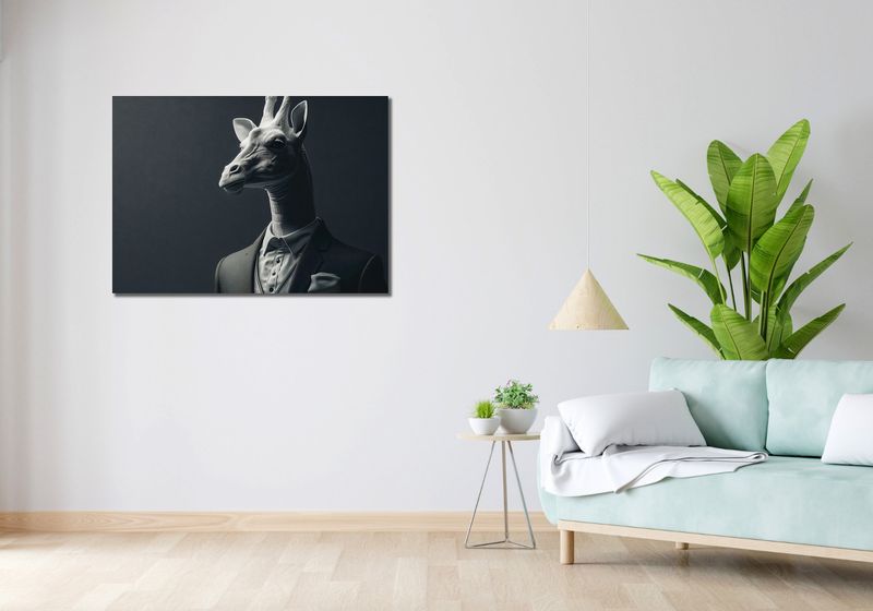 Obraz 100x70cm Żyrafa na Wyjściu zdjęcie 2