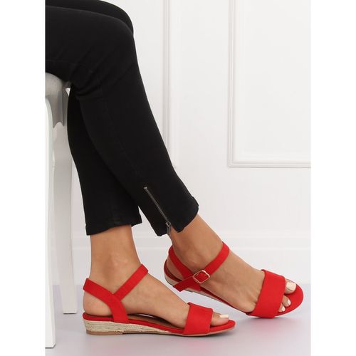 Sandałki espadryle czerwone 9R73 Red r.41 na Arena.pl