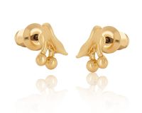 kolczyki wisienki dla dziewczynki (p15/kds/06au)