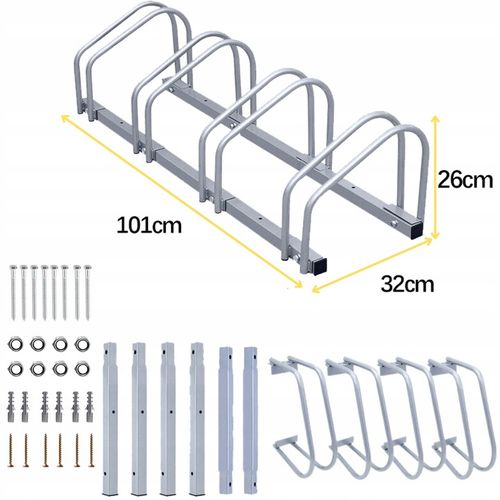 STOJAK NA 4 ROWERY Rowerowy Rower Parking na 4 Stanowiska Uchwyt Ocynk na Arena.pl