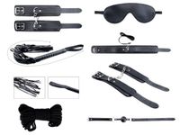 secret desires black bdsm kit 8pcs