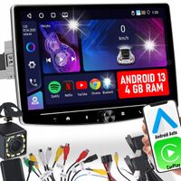 RADIO SAMOCHODOWE 1 DIN 10'' CARPLAY ANDROID WIFI GPS DOTYKOWE FM 4GB/64GB