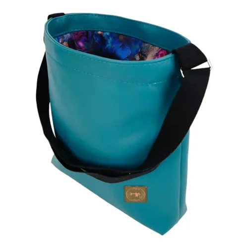 Torebka z Kominem ze wzorem Chabrowych Kwiatów na Arena.pl