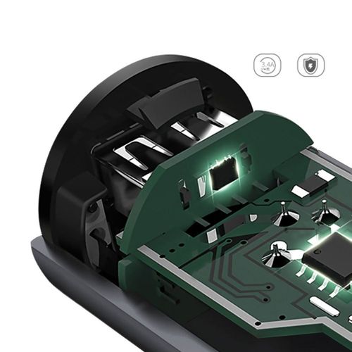 Ładowarka samochodowa 2x USB 3.1A szary na Arena.pl