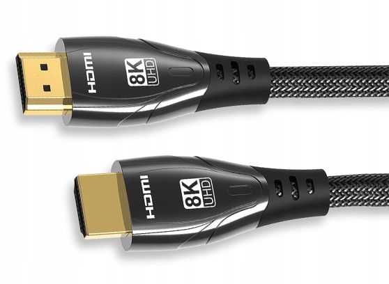 KABEL HDMI 2.1 48Gbps 8K 60Hz 4K 120Hz UHD HDR PRZEWÓD Z OPLOTEM DO PS5 5m zdjęcie 9