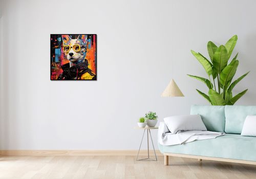 Plakat 60x60cm Kot w Miejskim Stylu na Arena.pl