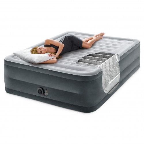 MATERAC INTEX DUBLET 272KG POMPKA ELEKTRYCZNA PVC WELUR na Arena.pl