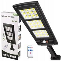 LAMPA SOLARNA LATARNIA CZUJNIK RUCHU LED + PILOT