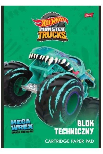 blok techniczny a4 10k mattel hot wheels zdjęcie 1