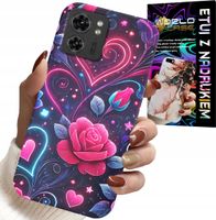 ETUI DO MOTOROLA EDGE 40 - SERCE, RÓŻA, NASTOLETNIE CASE + FOLIA