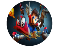 Opłatek na tort Mario Bros