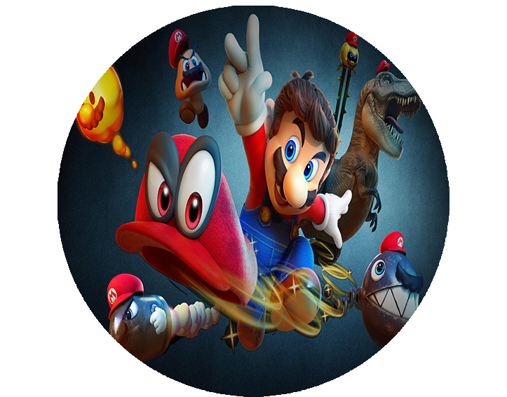 Opłatek na tort Mario Bros zdjęcie 1